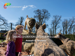 สัตว์ประดิษฐ์ Safari Animatronic Lion ที่สมจริงสำหรับสวนสัตว์ 110V 220V