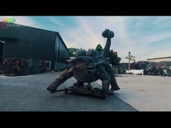 Theme Park Life Size Animatronic Dinosaurs Ankylosaurus โมเดลไดโนเสาร์ที่เหมือนจริงสำหรับสวนสนุก