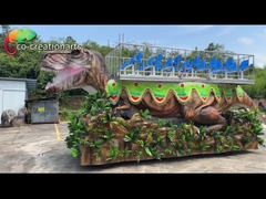 Animatronic T-Rex Float รถไดโนเสาร์ Animatronic สําหรับสวนสนุก การตกแต่งอุปกรณ์เทศกาล