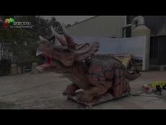 ขนาดชีวิตที่สมจริง Animatronic Dinosaur Tceratops Jurassic สำหรับสวนสนุก