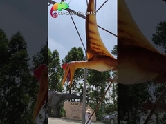 กันน้ำ Pterosaur Life Size Animatronic Dinosaurs ความกว้าง 1.8m