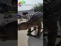CE 5M Animatronic Ankylosaurus ไดโนเสาร์ประดิษฐ์สำหรับนิทรรศการห้างสรรพสินค้า