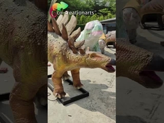 ขนาดจริง Stegosaurus Animatronic ดูจริง ไดโนเสาร์ สําหรับการตกแต่งสวนสนุก
