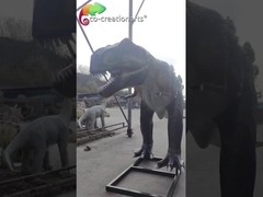 ไฟเบอร์กลาสกันแดด Animatronic T Rex Theme Park Dinosaurs ปรับแต่งได้