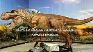 Animatronic T Rex ที่สมจริงเป็นพิเศษสำหรับสวนสนุก