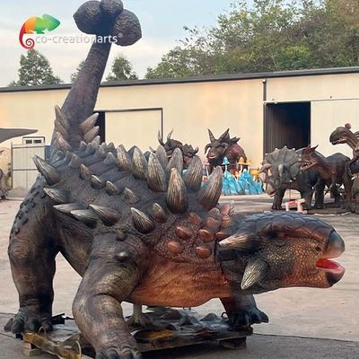 ซื้อ Theme Park Life Size เกี่ยวกับการเคลื่อนไหว Dinosaurs Ankylosaurus โมเดลไดโนเสาร์ที่เหมือนจริงสำหรับสวนสนุก online manufacture