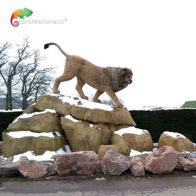 ราคาดี สัตว์ประดิษฐ์ Safari เกี่ยวกับการเคลื่อนไหว Lion ที่สมจริงสำหรับสวนสัตว์ 110V 220V ออนไลน์