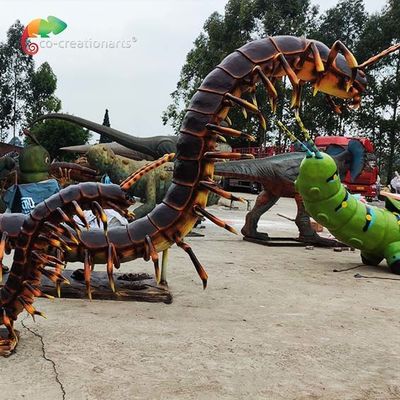 โครงเหล็กที่ผ่านการบำบัดอย่างดี เกี่ยวกับการเคลื่อนไหว Centipede Giant Robotic Animals Waterproof