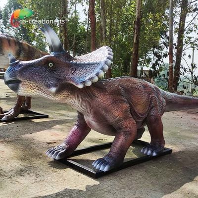 ซื้อ สนามเด็กเล่นกลางแจ้งไฟเบอร์กลาส เกี่ยวกับการเคลื่อนไหว Dinosaur Triceratops Water Repellent online manufacture