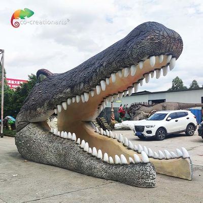 ราคาดี ไฟเบอร์กลาสกันน้ำขนาดชีวิตสัตว์ตกแต่งประตูหัวจระเข้ไฟเบอร์กลาส ออนไลน์