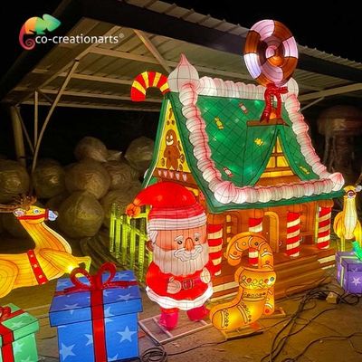 ซื้อ โคมไฟคริสต์มาสยักษ์กันน้ำ CE โคมไฟบ้านคริสต์มาสสำหรับการแสดง online manufacture