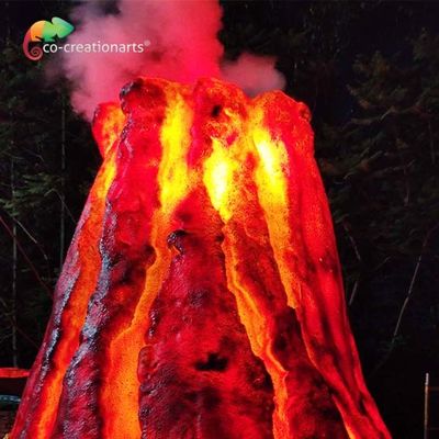 ซื้อ Water Repellent Custom Made อนิเมชั่น Fiberglass Volcano สำหรับสวนสนุก online manufacture
