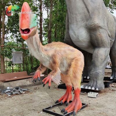 Oviraptor Model เกี่ยวกับการเคลื่อนไหว Dinosaur ไดโนเสาร์ประดิษฐ์ที่สมจริงทนทานต่อแสงแดด