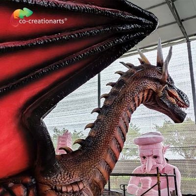 สวนสนุกตกแต่งกลางแจ้ง เกี่ยวกับการเคลื่อนไหว Dragons Sunproof