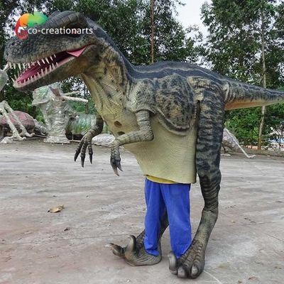 ราคาดี LED Light เกี่ยวกับการเคลื่อนไหว Raptor Costume ชุดไดโนเสาร์จริง ยาว 4.5 ม ออนไลน์