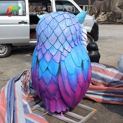 ไฟเบอร์กลาส Animatronic Owl ที่ตั้งโปรแกรมได้สำหรับสวนสนุก