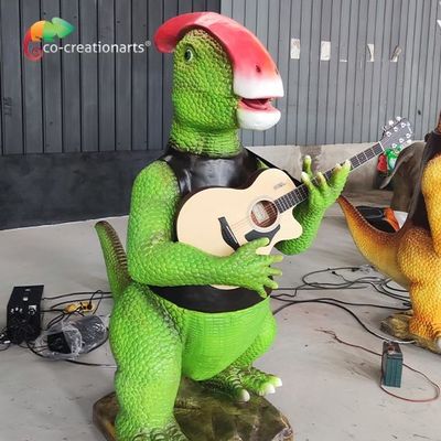 ขนาดชีวิตกลางแจ้ง Animatronic Dinosaurs Band ความสูง 1.8 เมตรสำหรับสวนไดโนเสาร์