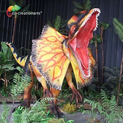 Jurassic World Dilophosaurus Life Size Animatronic Dinosaurs พลังงานไฟฟ้า