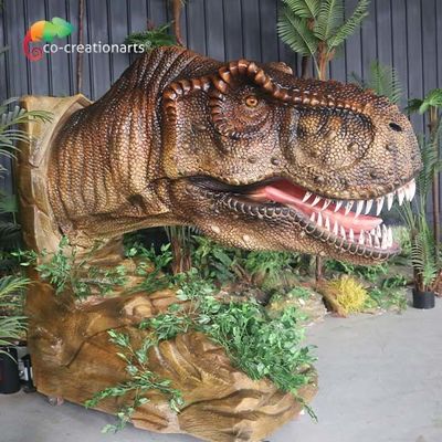 ขนาดชีวิต Jurassic World Animatronic T Rex Head Dinosaur การควบคุมเซ็นเซอร์อินฟราเรด