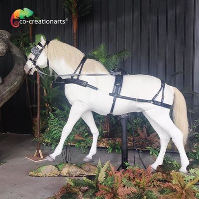 ม้าวิ่งจำลองที่ขี่ได้ สัตว์ Animatronic ที่สมจริงสำหรับนิทรรศการที่สนุกสนาน