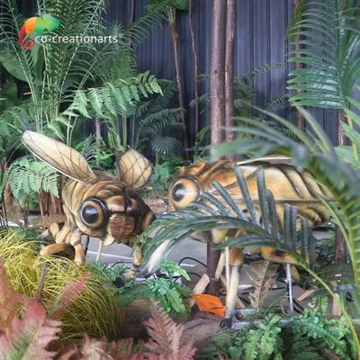 จักจั่นตกแต่งสวน Animatronic แมลงเคลื่อนไหวเหมือนจริง