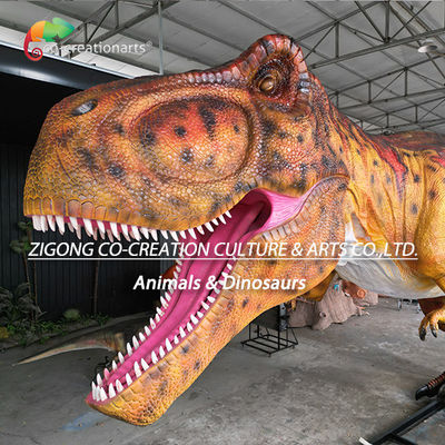 ไดโนเสาร์ไอนิมาตรอนิกส์ T-Rex ยักษ์ใหญ่ 18 เมตร สําหรับตกแต่งสวนสนุก