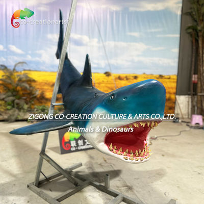 ซื้อ รูปแบบฉลามอานิมาตรอนิกส์ที่มีการออกแบบที่จริงจริง สําหรับตกแต่งสวนน้ําและป่าทะเล การผลิตออนไลน์