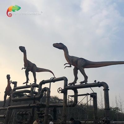 ราคาดี Velociraptor ตกแต่งกลางแจ้ง เกี่ยวกับการเคลื่อนไหว Waterproofing โมเดลไดโนเสาร์ที่เหมือนจริง ออนไลน์