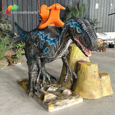 Ce รับรอง Animatronic ไดโนเสาร์ Ride Velociraptor Ride ความยาว 4m