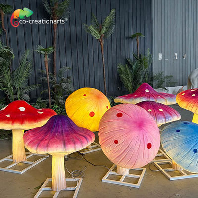 ราคาดี กันน้ําขนาดยักษ์ ไฟเบอร์กลาส Animatronic Lighting เห็ดสําหรับการตกแต่งสวนสนุก ออนไลน์