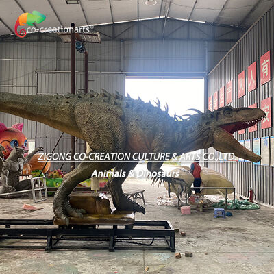 ราคาดี อินโดมินัส เร็กซ์ ไดโนเสาร์แบบ servo animatronic ที่จริงจริง พร้อมระบบการเคลื่อนไหวทางรถยนต์สําหรับสถานที่ท่องเที่ยวในสวนสนุก ออนไลน์